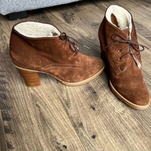 Ralph Lauren Collection Purple Label brown Suede boots
